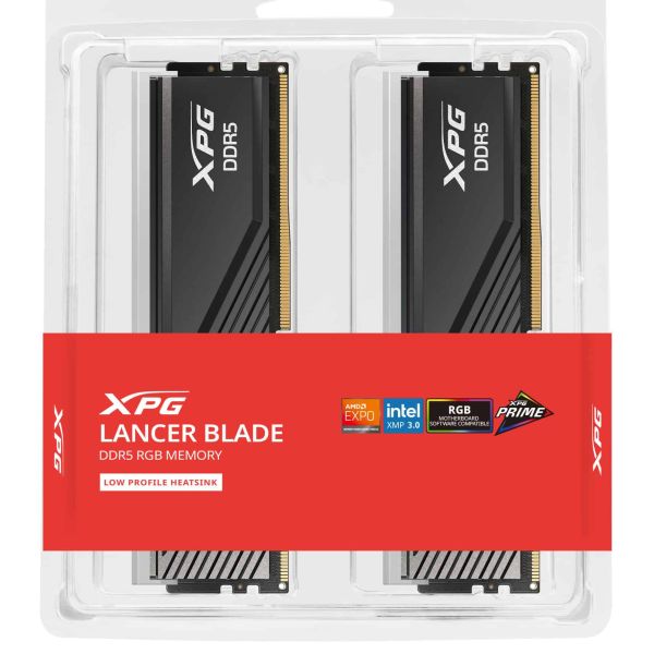 XPG LANCER BLADE RGB DDR5 geheugenmodule 16 GB 2 x 8 GB 288-pin DIMM ECC (AX5U5600C468G-DTLABRBK)