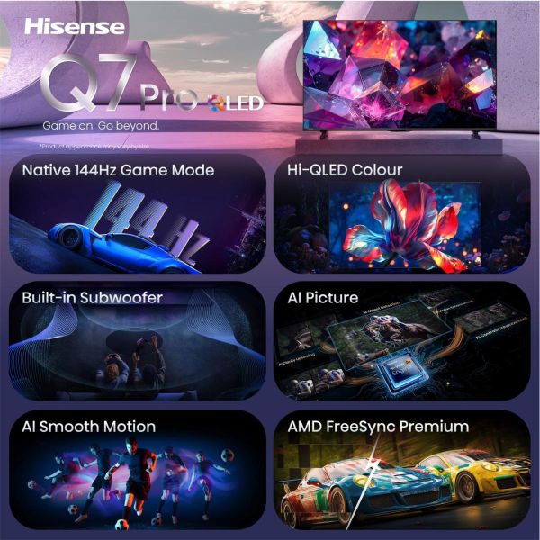 Hisense 100Q7S PRO 2,54 m (100") 4K Ultra HD Smart TV Wifi Zwart (20018894)