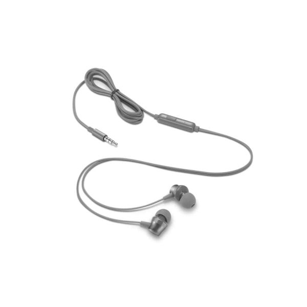 Lenovo 110 Analog Hoofdtelefoons Bedraad In-ear Oproepen/muziek Grijs (GXD1J77354)