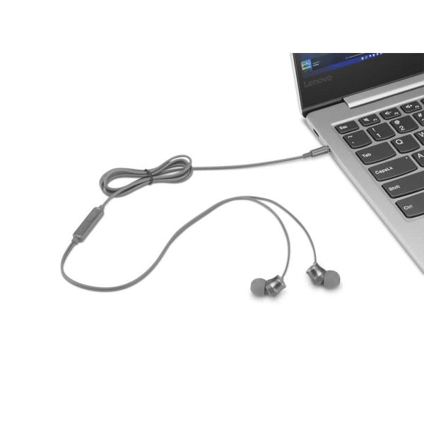 Lenovo 110 Analog Hoofdtelefoons Bedraad In-ear Oproepen/muziek Grijs (GXD1J77354) Lenovo 110 Analog Hoofdtelefoons Bedraad In-ear Oproepen/muziek Grijs (GXD1J77354)