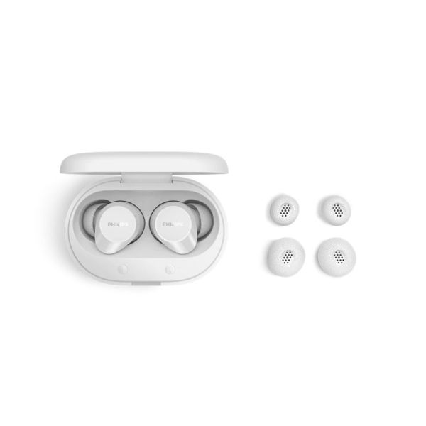 Philips TAT1300WT/00 hoofdtelefoon/headset True Wireless Stereo (TWS) In-ear Oproepen/muziek Bluetooth Wit (TAT1300WT/00)