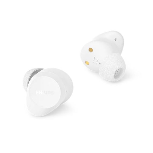 Philips TAT1300WT/00 hoofdtelefoon/headset True Wireless Stereo (TWS) In-ear Oproepen/muziek Bluetooth Wit (TAT1300WT/00)