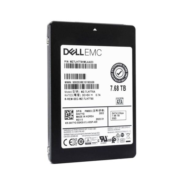 Dell 7.68TB SSD SFF SATA 6G Read Intensive (400-BETP-RFB)