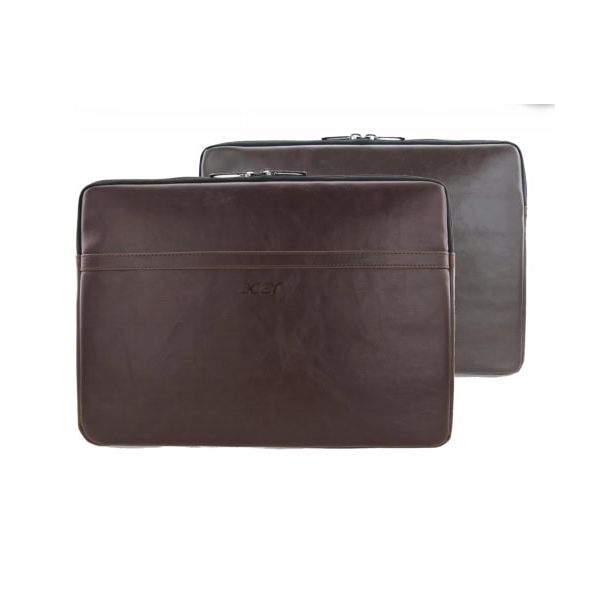 Acer LC.PLS14.001 laptoptas 35,6 cm (14") Opbergmap/sleeve Bruin