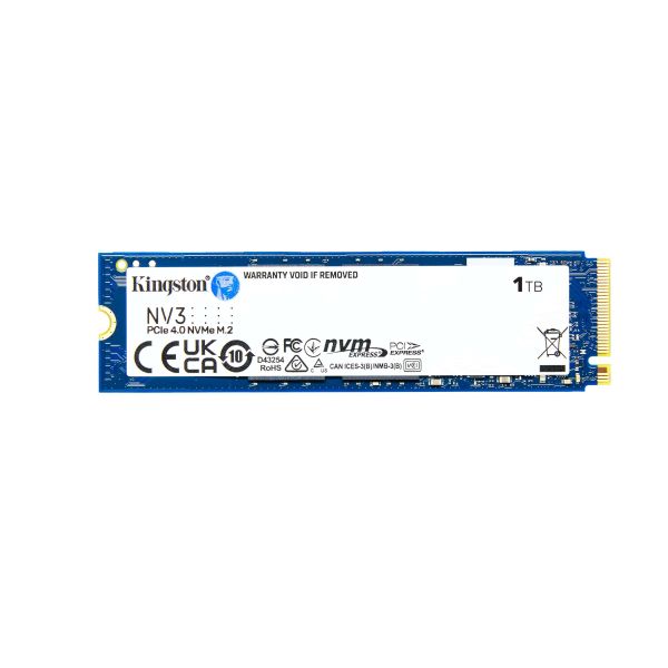 Kingston Technology 1000G NV3 M.2 2280 NVMe SSD, Bulk (SNV3S/1000GBK) Kingston Technology 1000G NV3 M.2 2280 NVMe SSD, Bulk (SNV3S/1000GBK)