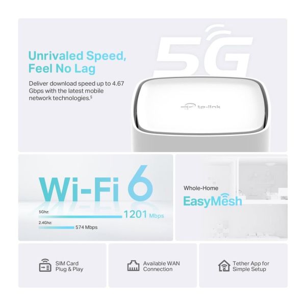 TP-Link Archer NX210 draadloze router Gigabit Ethernet Dual-band (2.4 GHz / 5 GHz) 5G Wit (ARCHER NX210)