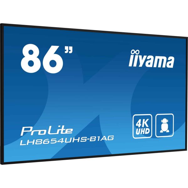 iiyama To Be Updated 2,17 m (85.6") LED Wifi 4K Ultra HD Zwart (LH8654UHS-B1AG) iiyama To Be Updated 2,17 m (85.6") LED Wifi 4K Ultra HD Zwart (LH8654UHS-B1AG)