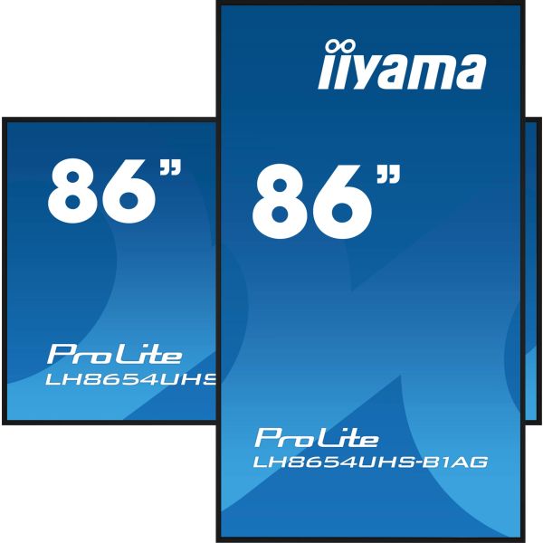 iiyama To Be Updated 2,17 m (85.6") LED Wifi 4K Ultra HD Zwart (LH8654UHS-B1AG) iiyama To Be Updated 2,17 m (85.6") LED Wifi 4K Ultra HD Zwart (LH8654UHS-B1AG)