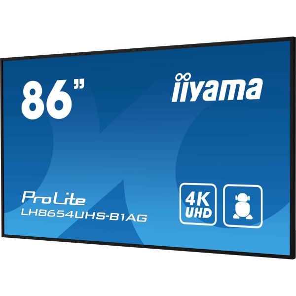 iiyama To Be Updated 2,17 m (85.6") LED Wifi 4K Ultra HD Zwart (LH8654UHS-B1AG) iiyama To Be Updated 2,17 m (85.6") LED Wifi 4K Ultra HD Zwart (LH8654UHS-B1AG)