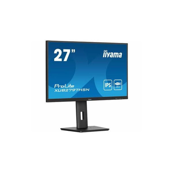 iiyama ProLite XUB2797QSU-B1 computer monitor 68,6 cm (27") 2560 x 1440 Pixels Wide Quad HD LED Zwart (XUB2797QSU-B1) iiyama ProLite XUB2797QSU-B1 computer monitor 68,6 cm (27") 2560 x 1440 Pixels Wide Quad HD LED Zwart (XUB2797QSU-B1)