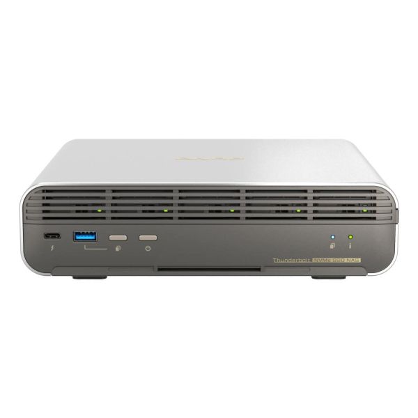 QNAP TBS-h574TX NAS Compact Intel® Core™ i5 i5-1235U 16 GB 0 TB QNAP QTS Zwart, Grijs (TBS-H574TX-I5U-16G)