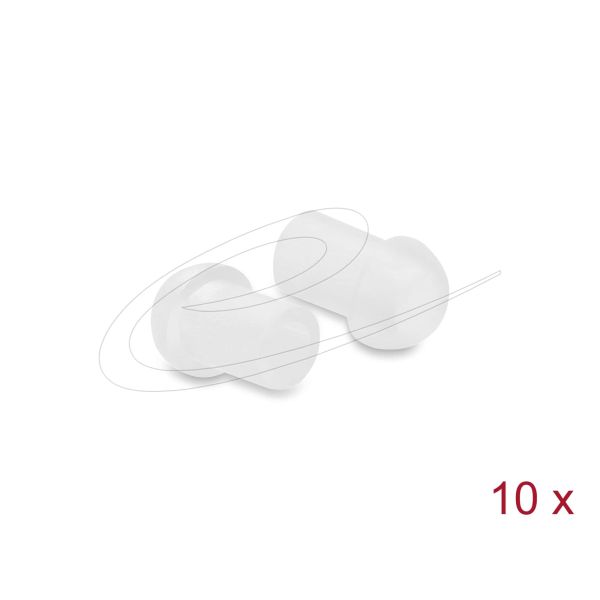Delock Staubschutz für TOSLINK Stecker Kunststoff 10 Stück transparent (60754)