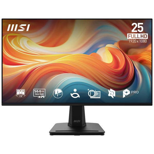 MSI Pro MP251 E14L computer monitor 62,2 cm (24.5") 1920 x 1080 Pixels Full HD Zwart (PROMP251E14L)
