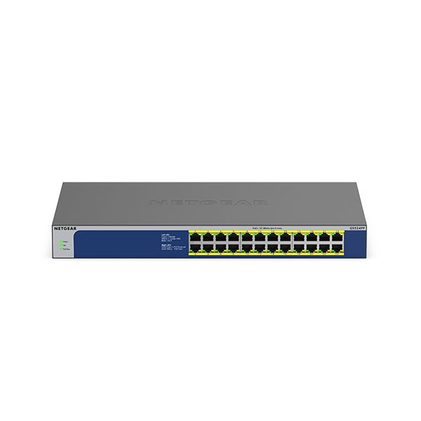 NETGEAR GS524PP Unmanaged Gigabit Ethernet (10/100/1000) Power over Ethernet (PoE) Grijs (GS524PP-100EUS)