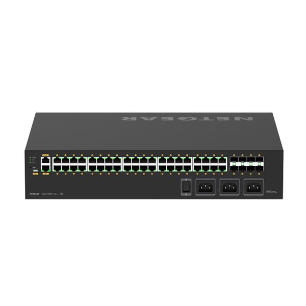 NETGEAR GSM4248UX Managed L2/L3 Gigabit Ethernet (10/100/1000) Power over Ethernet (PoE) 2U Zwart (GSM4248UX-100EUS)