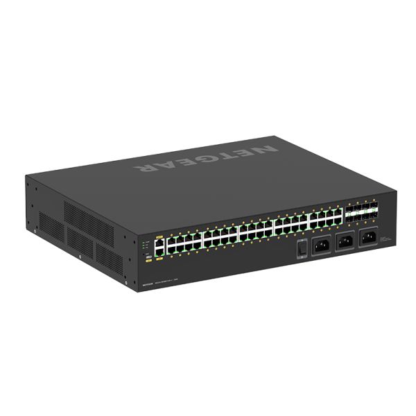 NETGEAR GSM4248UX Managed L2/L3 Gigabit Ethernet (10/100/1000) Power over Ethernet (PoE) 2U Zwart (GSM4248UX-100EUS)