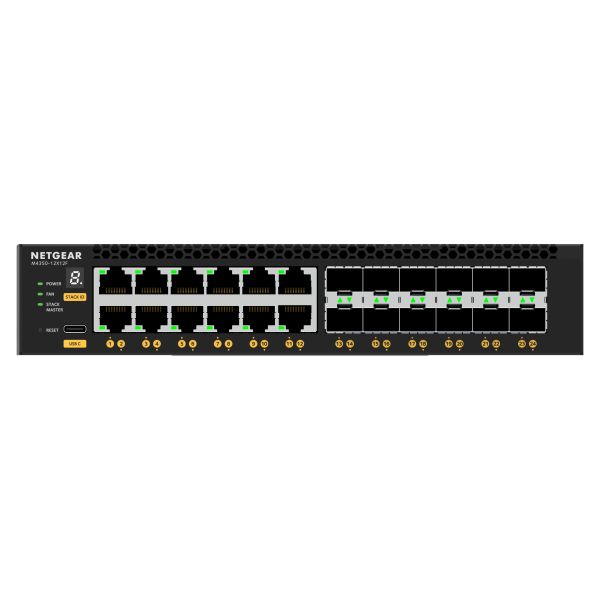 NETGEAR XSM4324 Managed L3 10G Ethernet (100/1000/10000) 1U Zwart (XSM4324-100NES)