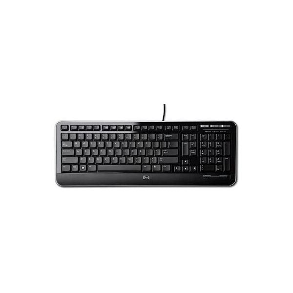HP QY776AA toetsenbord Kantoor USB QWERTY Engels Zwart (QY776AA#ABB)