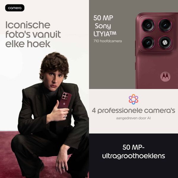 Motorola edge 70 pro 17,2 cm (6.78") Dual SIM Android 16.0 5G USB Type-C 8 GB 256 GB 6500 mAh Bordeaux (PBC20084SE) Motorola edge 70 pro 17,2 cm (6.78") Dual SIM Android 16.0 5G USB Type-C 8 GB 256 GB 6500 mAh Bordeaux (PBC20084SE)