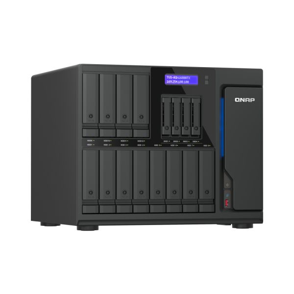 QNAP TVS-AIH1688ATX-U9-32G data-opslag-server NAS Tower 32 GB DDR5 0 TB QuTS hero Zwart (TVS-AIH1688ATX-U9-32G) QNAP TVS-AIH1688ATX-U9-32G data-opslag-server NAS Tower 32 GB DDR5 0 TB QuTS hero Zwart (TVS-AIH1688ATX-U9-32G)