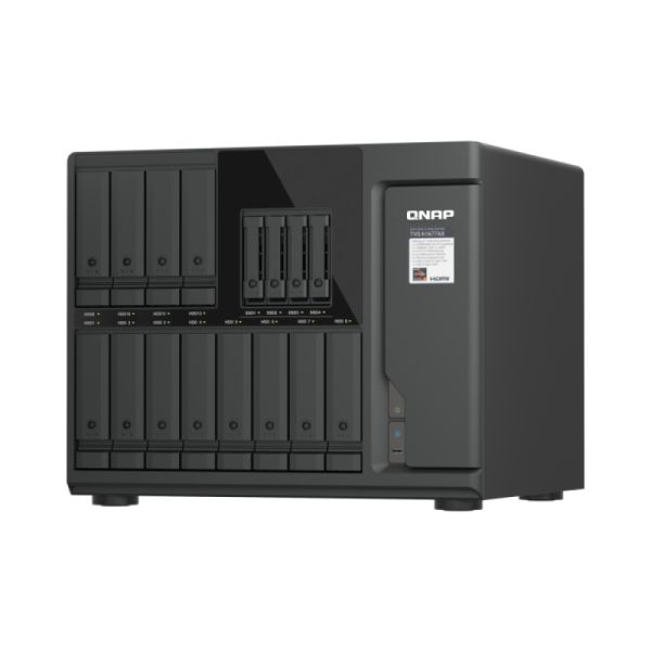 QNAP TVS-H1677AX-R5-16G data-opslag-server NAS Tower AMD Ryzen™ 5 16 GB DDR5 0 TB QuTS hero Zwart (TVS-H1677AX-R5-16G) QNAP TVS-H1677AX-R5-16G data-opslag-server NAS Tower AMD Ryzen™ 5 16 GB DDR5 0 TB QuTS hero Zwart (TVS-H1677AX-R5-16G)