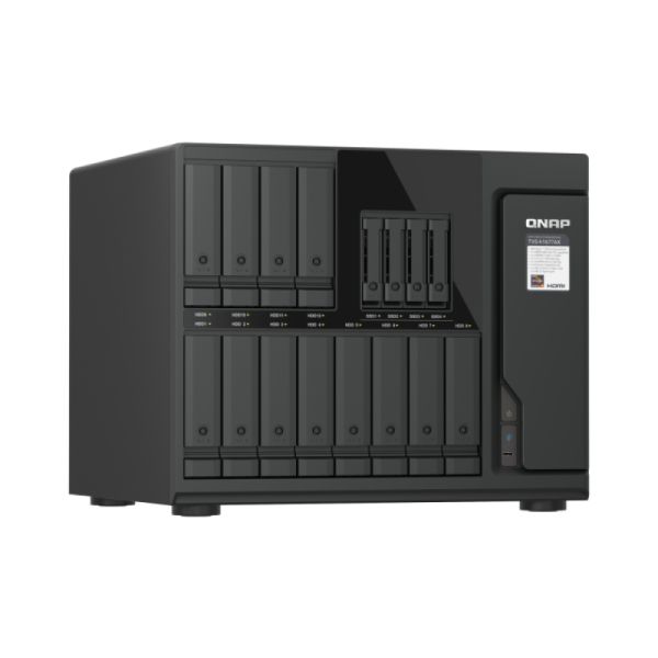 QNAP TVS-H1677AX-R5-16G data-opslag-server NAS Tower AMD Ryzen™ 5 16 GB DDR5 0 TB QuTS hero Zwart (TVS-H1677AX-R5-16G) QNAP TVS-H1677AX-R5-16G data-opslag-server NAS Tower AMD Ryzen™ 5 16 GB DDR5 0 TB QuTS hero Zwart (TVS-H1677AX-R5-16G)