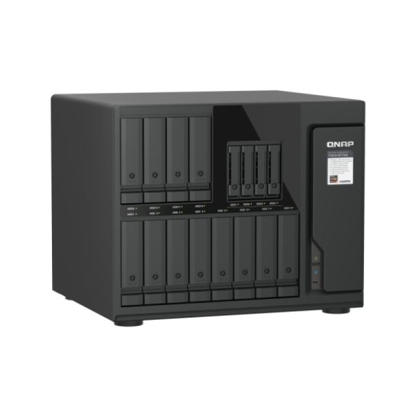QNAP TVS-H1677AX-R5-16G data-opslag-server NAS Tower AMD Ryzen™ 5 16 GB DDR5 0 TB QuTS hero Zwart (TVS-H1677AX-R5-16G) QNAP TVS-H1677AX-R5-16G data-opslag-server NAS Tower AMD Ryzen™ 5 16 GB DDR5 0 TB QuTS hero Zwart (TVS-H1677AX-R5-16G)
