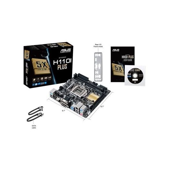 ASUS H110I-Plus Intel® H110 LGA 1151 (Socket H4) mini ITX (90MB0PX0-M0EAY0)