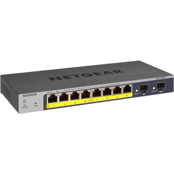 ASUS MS110TX 8-Poort Multi-Gigabit Switch met 2 SFP+ (MS110TX-100EUS)