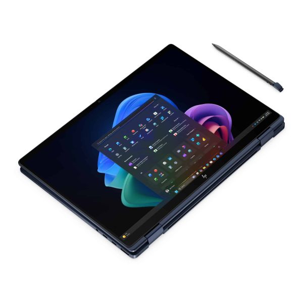 HP EliteBook X Flip G2i 14 Next Gen AI PC Copilot+ PC Intel Core Ultra 7 356H Hybride (2-in-1) 35,6 cm (14") Touchscreen WUXGA 32 GB LPDDR5x-SDRAM 1 TB SSD Wi-Fi 7 (802.11be) Windows 11 Pro Blauw QWERTY (DV0F4ET#ABH)