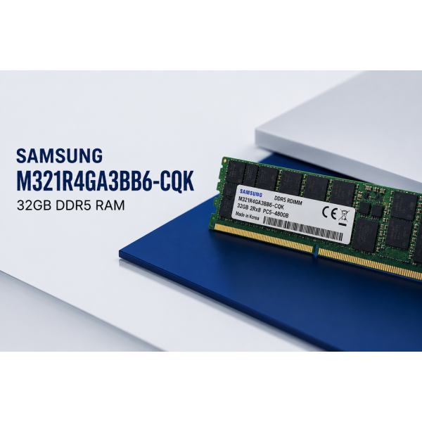 Samsung M321R4GA3BB6-CQKET - Samsung (NEW) 32GB RDIMM PC5-38400R (M321R4GA3BB6-CQKET)
