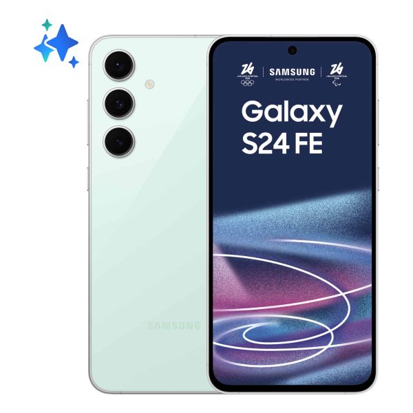 Samsung Galaxy S24 FE 17 cm (6.7") Dual SIM Android 14 5G USB Type-C 8 GB 128 GB 4700 mAh Muntkleur (SM-S721BLGDEUE)