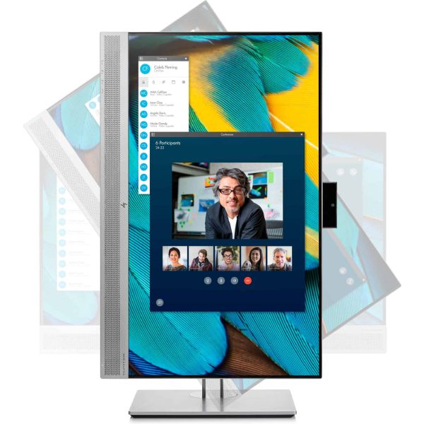 HP EliteDisplay E243m computer monitor 60,5 cm (23.8") 1920 x 1080 Pixels Full HD LED Zwart, Zilver (1FH48AA#ABB)