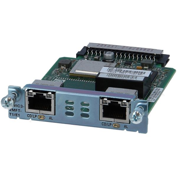 Cisco VWIC3-2MFT-T1/E1 2-Poorts Multiflex Interfacekaart (VWIC3-2MFT-T1/E1-RFB)