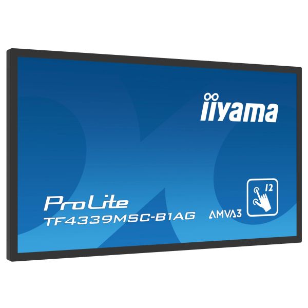 iiyama TF4339MSC-B1AG beeldkrant 109,2 cm (43") LED 400 cd/m² Full HD Zwart Touchscreen (TF4339MSC-B1AG) iiyama TF4339MSC-B1AG beeldkrant 109,2 cm (43") LED 400 cd/m² Full HD Zwart Touchscreen (TF4339MSC-B1AG)