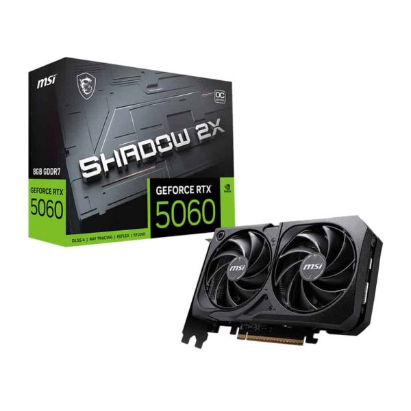 MSI GeForce RTX 5060 8G SHADOW 2X OC NVIDIA 8 GB GDDR7 (GEFORCE RTX 5060 8G SHADOW 2X OC BULK)