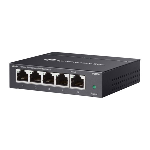 TP-Link Omada DS105G netwerk-switch Unmanaged Gigabit Ethernet (10/100/1000) Zwart (DS105G)