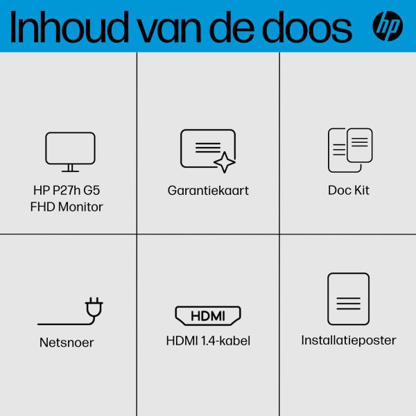 HP P27h G5 FHD-monitor (64W41AA#ABB) HP P27h G5 FHD-monitor (64W41AA#ABB)