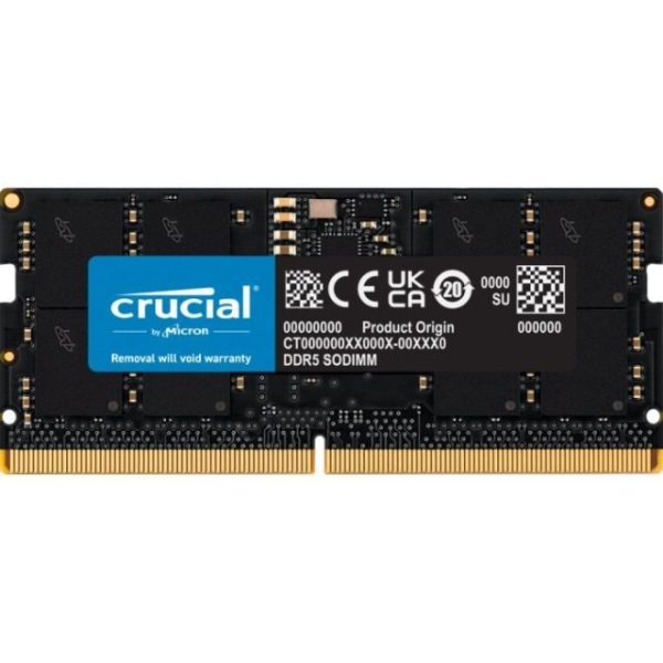 Crucial 16GB DDR5 4800 SO-DIMM CL40 (CT16G48C40S5T)