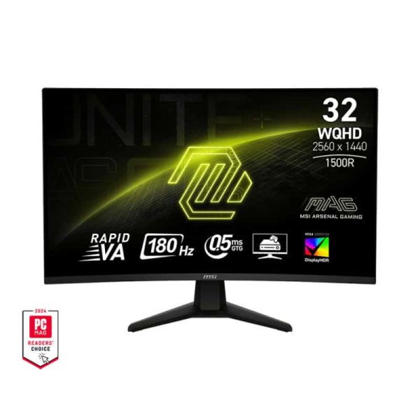 MSI MAG 32CQ6FDE computer monitor 80 cm (31.5") 2560 x 1440 Pixels Wide Quad HD LCD Zwart (9S6-3DC91M-002)