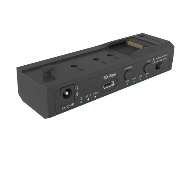 RaidSonic Docking- & Klonstation IcyBox M.2 NVMe & 2,5/3,5 HDD/SSD (IB-2911MSCL-CU31)