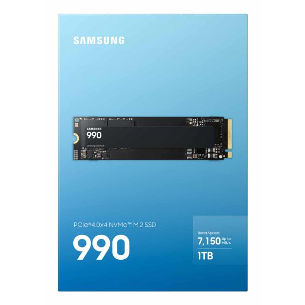 Samsung 990 PCIe 4.0 x4 NVMe™ M.2 SSD 1TB (MZ-V9V1T0BW) Samsung 990 PCIe 4.0 x4 NVMe™ M.2 SSD 1TB (MZ-V9V1T0BW)