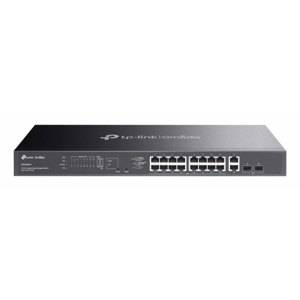 TP-Link Omada ES220GMP netwerk-switch Managed L2 Gigabit Ethernet (10/100/1000) Power over Ethernet (PoE) Zwart (ES220GMP(UN))