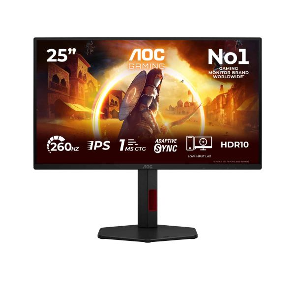 AOC G4 25G4ZR computer monitor 62,2 cm (24.5") 1920 x 1080 Pixels Zwart, Rood (25G4ZR)