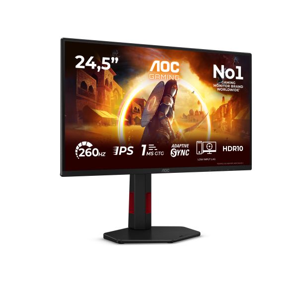 AOC G4 25G4ZR computer monitor 62,2 cm (24.5") 1920 x 1080 Pixels Zwart, Rood (25G4ZR) AOC G4 25G4ZR computer monitor 62,2 cm (24.5") 1920 x 1080 Pixels Zwart, Rood (25G4ZR)