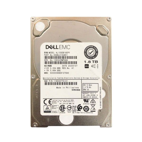 Dell 1.8TB 10K RPM SAS 6Gbps Harde Schijf (0VPTJ-RFB)