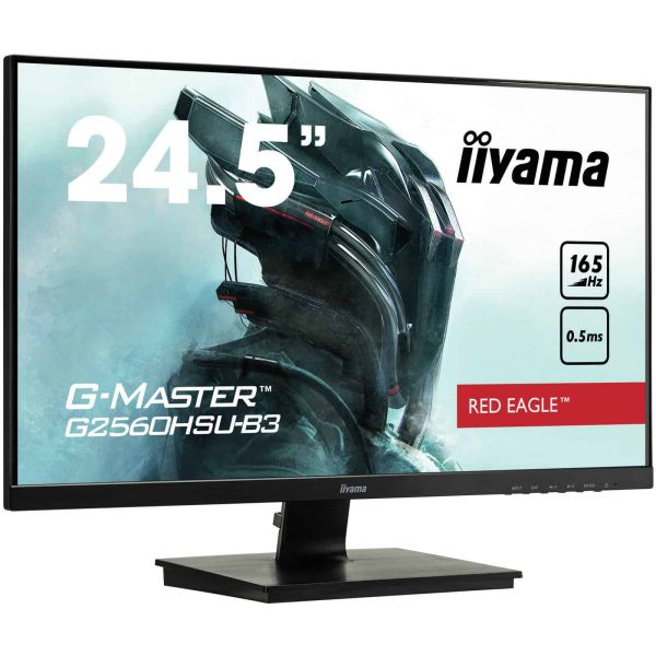 iiyama G-MASTER G2560HSU-B3 computer monitor 62,2 cm (24.5") 1920 x 1080 Pixels Full HD LED Zwart (G2560HSU-B3) iiyama G-MASTER G2560HSU-B3 computer monitor 62,2 cm (24.5") 1920 x 1080 Pixels Full HD LED Zwart (G2560HSU-B3)