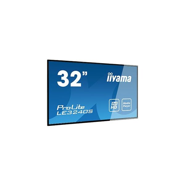 iiyama LE3240S-B3 beeldkrant Digitale signage flatscreen 80 cm (31.5") LED 350 cd/m² Full HD Zwart 16/7 (LE3240S-B3) iiyama LE3240S-B3 beeldkrant Digitale signage flatscreen 80 cm (31.5") LED 350 cd/m² Full HD Zwart 16/7 (LE3240S-B3)