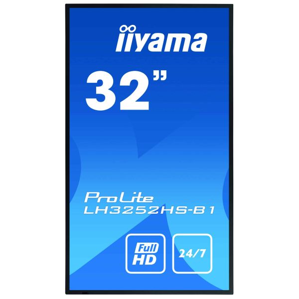 iiyama LH3252HS-B1 beeldkrant Digitale signage flatscreen 80 cm (31.5") IPS 400 cd/m² Full HD Zwart Type processor Android 8.0 (LH3252HS-B1) iiyama LH3252HS-B1 beeldkrant Digitale signage flatscreen 80 cm (31.5") IPS 400 cd/m² Full HD Zwart Type processor Android 8.0 (LH3252HS-B1)