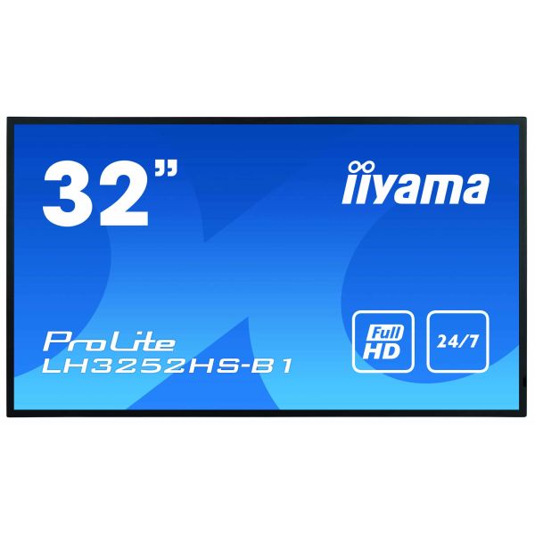 iiyama LH3252HS-B1 beeldkrant Digitale signage flatscreen 80 cm (31.5") IPS 400 cd/m² Full HD Zwart Type processor Android 8.0 (LH3252HS-B1) iiyama LH3252HS-B1 beeldkrant Digitale signage flatscreen 80 cm (31.5") IPS 400 cd/m² Full HD Zwart Type processor Android 8.0 (LH3252HS-B1)